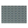 thumbnail image 1 of East Cutting Board, Vintage Eastern Abstract Floral Pattern with Leaves Grid Style Lines, Decorative Tempered Glass Cutting and Serving Board, Small Size, Pale and Dark Blue Beige, by Ambesonne, 1 of 1