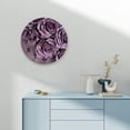 thumbnail image 4 of Chilfamy 10-Inch Roses Bouquet Purple Print Battery Operated Wall Art Decor for Living Room, Kitchen, Dorm - Ideal for Everyday Gifts 10x10in, 4 of 8