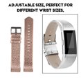 thumbnail image 2 of ZOUSSIQI Color Leather Bracelet Replacement Strap Metal Buckle Strap for Fitbit charge2 Rose Gold EL225#63532, 2 of 6