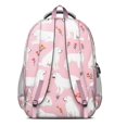 thumbnail image 3 of White Dogs and Flowers Backpack for School,Cute School Bag,Schoolbag with Adjustable Shoulder Straps & Padded Back,16.9 Inch, 3 of 5