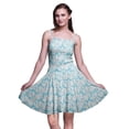 thumbnail image 1 of Bimba Robe d'Été Sans Manches Mini Fluide Teinture sur Nœuds pour Femme, Robe Soleil à Imprimé Floral - Xxx-Grand, 1 of 5