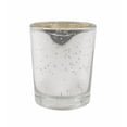 thumbnail image 2 of Hosley Set of 8 Metallic Mercury Glass Votive Tealight Candle Holders – Choice of Colors, Perfect for Parties, Weddings, Events, Aromatherapy, and Daily Use (Silver), 2 of 8