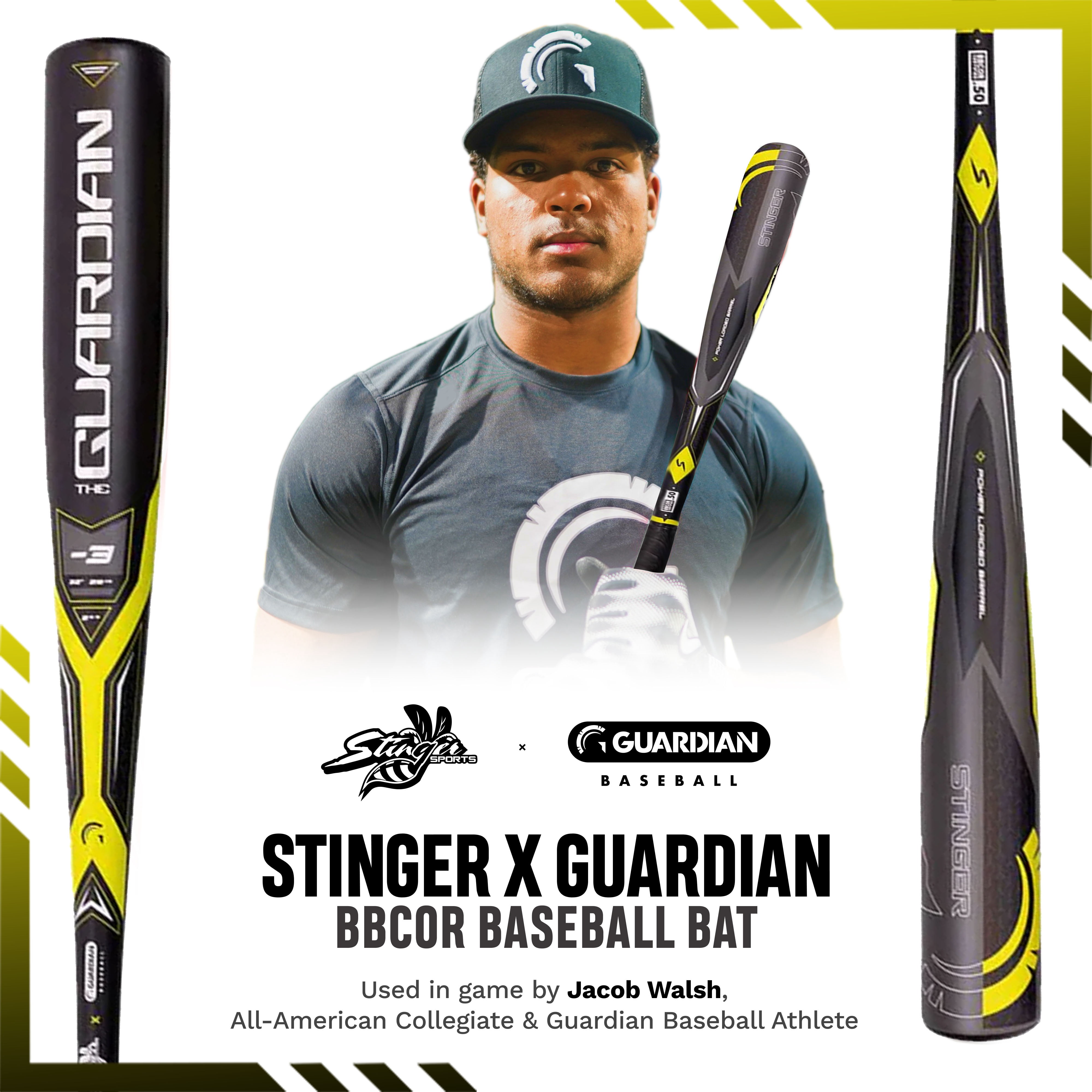 Guardian Baseball X Stinger The Guardian BBCOR 2 5/8" Aluminum Baseball Bat Drop -3