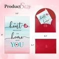 thumbnail image 7 of WaaHome Valentines Day Card for Husband - My Heart Has Found Its Home with You Romantic Anniversary Card Gifts for Husband Birthday Card for Husband Fiance Men Him with Envelope, 7 of 7