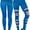 Cut Out Leopard Print - Neon Blue, variant on Women's Cut Out Funky Leopard Print Footless Tights - Neon Green