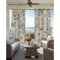 thumbnail image 4 of Wildflowers Blackout Curtains 84 Inches Long for Bedroom, Spring Flowers Plants Farmhouse Pastoral Thermal Insulated Room Darkening Black Out Window Curtain Panels Grommet Drapes for Living Room, 4 of 8