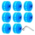 thumbnail image 2 of Amdohai 8 Pcs Roues de Planche à Roulettes LED Roues de Remplacement Ensemble de Roues de Longboard 78A Coussin en PU pour Accessoires de Planche à Roulettes et Patinage à Double Rangée, 2 of 6