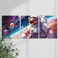 thumbnail image 3 of Outer Space Wall Art - Astronaut Spaceman Planets Canvas Prints Posters, Artwork for Space Room Boys Bedroom Playroom Home Decorations（Only canvas）, 3 of 6