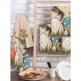 thumbnail image 2 of Easter Bunny Eggs Kitchen Dish Towels for Drying Dishes Set of 3, Spring Tulip Flowers Leaves Country Plants Waffle Weave Microfiber Hand Tea Bathroom Towels Quick Dry & Absorbent Towel 15.7x23.6, 2 of 7