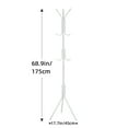 9Hook Metal Coat Rack Stand, Jacket Holder Tree, Floor Standing Purse