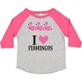 thumbnail image 3 of Inktastic I Love Flamingos Pink Bird Girls Toddler T-Shirt, 3 of 5