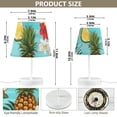 thumbnail image 4 of Pineapples Lemons Floral Leaves LED Desk Lamp Table Lamp USB Bedside Nightstand Small Lamp for Bedroom Living Room Kids Room, 4 of 8