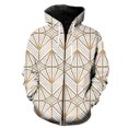 thumbnail image 1 of Abstract Geometric Patterns Men's Zipper Hoodies 3D Print Tops Harajuku Hip Hop Spring Oversized Teens Fashion Cool Sweatshirts, 1 of 5