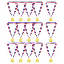 Uxcell Gold Award Medals, 1st Style Winner Medals with Neck Ribbon, Golden 15Pcs