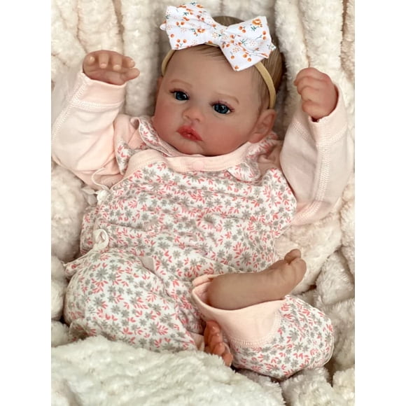 Muñeca Reborn RXDOLL de silicona realista para niña de cuerpo entero, 48 cm