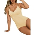 thumbnail image 6 of SHCKE Women One piece Bodysuit Tummy Control Panties Sleeveless Tops V-Neck Camisole Tank Top V Neck Jumpsuit Tummy Control Body Shaper, 6 of 8