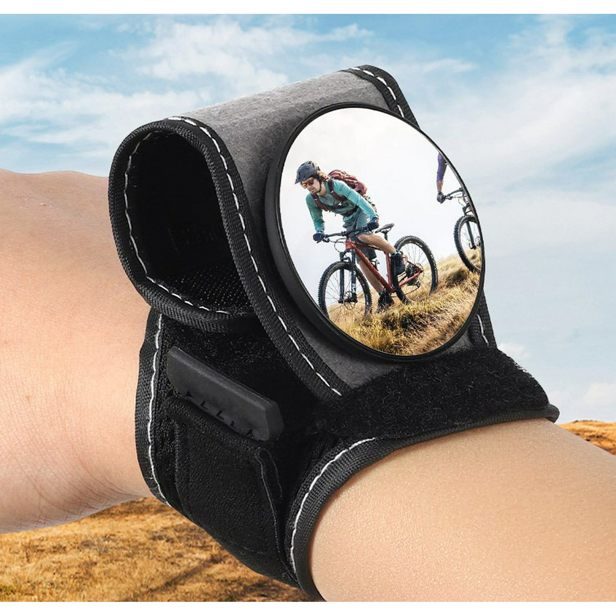 Bike Rear View Mirrors Bike Rear View Mirror Reflector Bracelet Wrist Mirror for Safety Motorcycle Cycling Riding Walmart