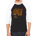 thumbnail image 1 of LA Pop Art Men's Raglan Baseball Word Art T-shirt - Beast Mode, 1 of 2