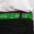 thumbnail image 4 of Peanuts Worldwide LLC Belt, Seatbelt Buckle Belt, Peanuts Snoopy and Woodstock Laughing HaHa Pose Green, 30 to 44 Inches, 4 of 9