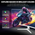 thumbnail image 6 of Suevery 34 inch WQHD Ultrawide Curved Gaming Monitor, 165Hz/3440x1440P, 1500R, Free-sync, HDMI/DP, White, 6 of 6