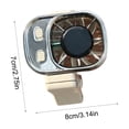 thumbnail image 3 of Ventilador clip portátil recargable por USB con 5 velocidades, usable en cintura o escritorio, ligero y silencioso para uso en interiores y exteriores., 3 of 6