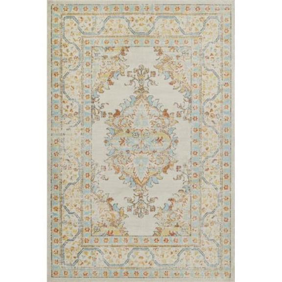 Momeni LILLILIH-6IVY2030 2 x 3 ft. Lillihan Rectangle Area Rug, Ivory