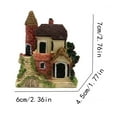 thumbnail image 3 of Rustic Cottage Decor, Random Resin Miniature House for Fairy Garden, Perfect for DIY Projects, Christmas Village, and Shelf Display A, 3 of 4