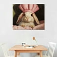 thumbnail image 3 of Bunny Rabbit Resting in Bed Pink, Canvas Wall Art, 3 of 5