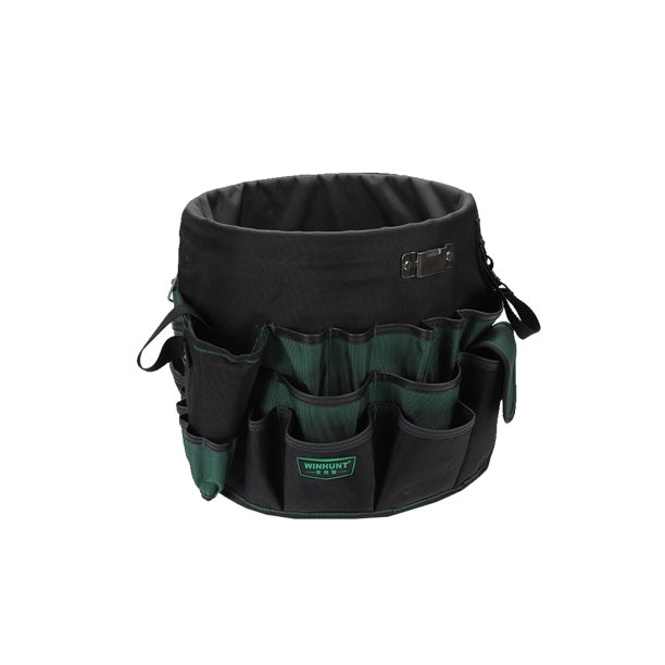Kenally Bolsa de herramientas de jardín, organizador Oxford, bolsa tipo cubo, multibolsillo, apertura grande, multifunción, plantación de alta Herramientas eléctricas Verde Kenally TO012005-02