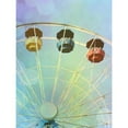thumbnail image 3 of Coomes, Sylvia 15x18 Black Modern Framed Museum Art Print Titled - Rainbow Ferris Wheel IV, 3 of 5