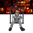 thumbnail image 4 of Decor Prop, Interesting Quick Installation  Scary Skull Cage Prisoner  For Haunted House For KTV Hooded Ghost, 4 of 8