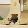 thumbnail image 5 of Cat Exercise Wheel for Indoor Cats,Large XL Cat Running Treadmill Wheel with Bowls, Scratch Post & Detachable Carpet for Kitties Endless Fun, 5 of 9