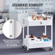 thumbnail image 3 of Carrito de laboratorio VEVOR de 2 niveles de acero inoxidable con 2 cajones de 220 libras, 3 of 9