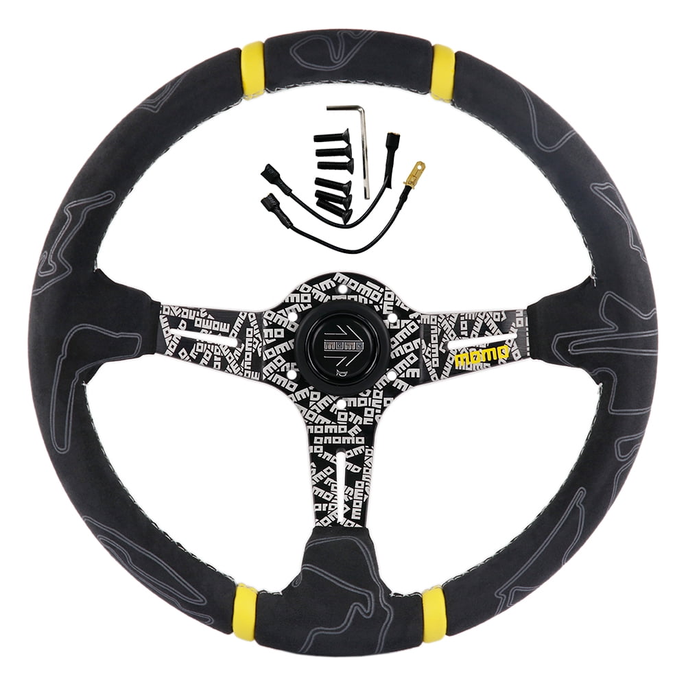 350mm 14' MOMO ULTRA Suede Leather Thickened Spoke Sport