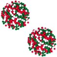 thumbnail image 1 of MesaSe 2000 Pcs Boules de Pompon Rouge Vert Blanc pour Enfants Noël Haute Élasticité, 1 of 6
