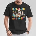 thumbnail image 2 of Inclusion Isn't Scary Teacher Skeleton Ghost Cute Halloween T-Shirt - Fun Spooky Educational Diversity Awareness Women’s Tee, 2 of 3