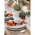 thumbnail image 5 of Orange Geometric Cloth Napkins Set of 6 Reusable Dinner Napkins, Black White Striped Abstract Lines Art Cocktail Napkin Washable Table Napkins for Wedding/Holiday Party/Baby Shower 20"x20", 5 of 7