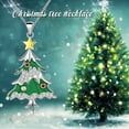 thumbnail image 3 of Christmas Tree Necklace Star Snowflake Pendant 925 Sterling Silver Holiday Jewelry for Women Mom Wife Daughter Christmas Holiday Gifts for Her Juwaliy, 3 of 8