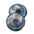 thumbnail image 2 of Boho Barn Owl and Moon Cabochon Glass Eyes, 2 of 11