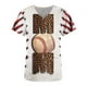 thumbnail image 5 of Blusa elegante de manga corta con cuello en V para mujer, blusa de bolsillo con estampado de uniforme de trabajo OAVQHLG3B Store  lin121212, 5 of 5