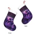 thumbnail image 6 of Cauagu Purple Hippo In Water for Christmas Stockings,1-Pack Large Xmas Stocking Holiday and Farmhouse Stocking Fit for Christmas Holiday Party Decoration(17.7*11 Inch), 6 of 7