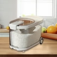 MNBFYX Rice Storage Bins with Wheels Large Food Storage Container Rice