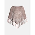 thumbnail image 5 of Madden NYC Women's Sequin Poncho, Sizes XS-XXL, 5 of 5