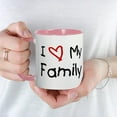 thumbnail image 3 of CafePress - I Love My Family Mug - 11 oz Ceramic Mug - Novelty Coffee Tea Cup, 3 of 3