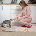 thumbnail image 3 of Pioneer Flower Floral Print Pattern Kitchen Rugs Sets Of 2,Anti Fatigue Kitchen Mat Rugs Non Slip Washable,Decorative Kitchen Floor Mats for Kitchen,Sink,Laundry,17"x30"+17"x47", 3 of 7
