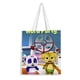 thumbnail image 1 of Word Party Bolso de tela con estampado de lienzo para mujer, bolsa de compras reutilizable y estética, con cremallera interior, regalo para mujer,38*45cm., 1 of 6