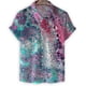 thumbnail image 2 of Camisa con estampado 3D de células biológicas coloridas para hombre, camisas hawaianas de verano, blusas holgadas de manga corta para calle, blusa con botones y solapa para calle, 2 of 4