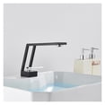 thumbnail image 5 of Golden Bathroom Basin Faucet Fashion and Special Hollow Design Sink Fauce Hot Cold Water Mixer Tap Deck Mounted ,Easy to Install, 5 of 7