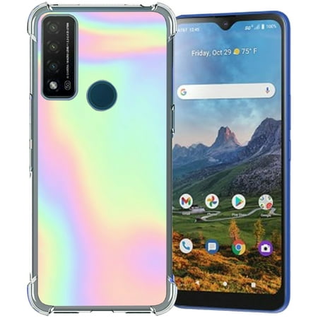 TalkingCase Slim Phone Case Compatible for Cricket Dream 5G, AT&T Radiant Max 5G/Fusion 5G, Holographic Design 5 Print, Lightweight, Flexible, Soft, USA