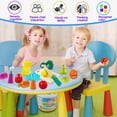thumbnail image 3 of Frutas y verduras cortadas de madera como juguetes de cocina, simulación de juguetes educativos para niños en edad preescolar, niños pequeños, niñas, apto para niños de 2 años, regalos para el Día, 3 of 8